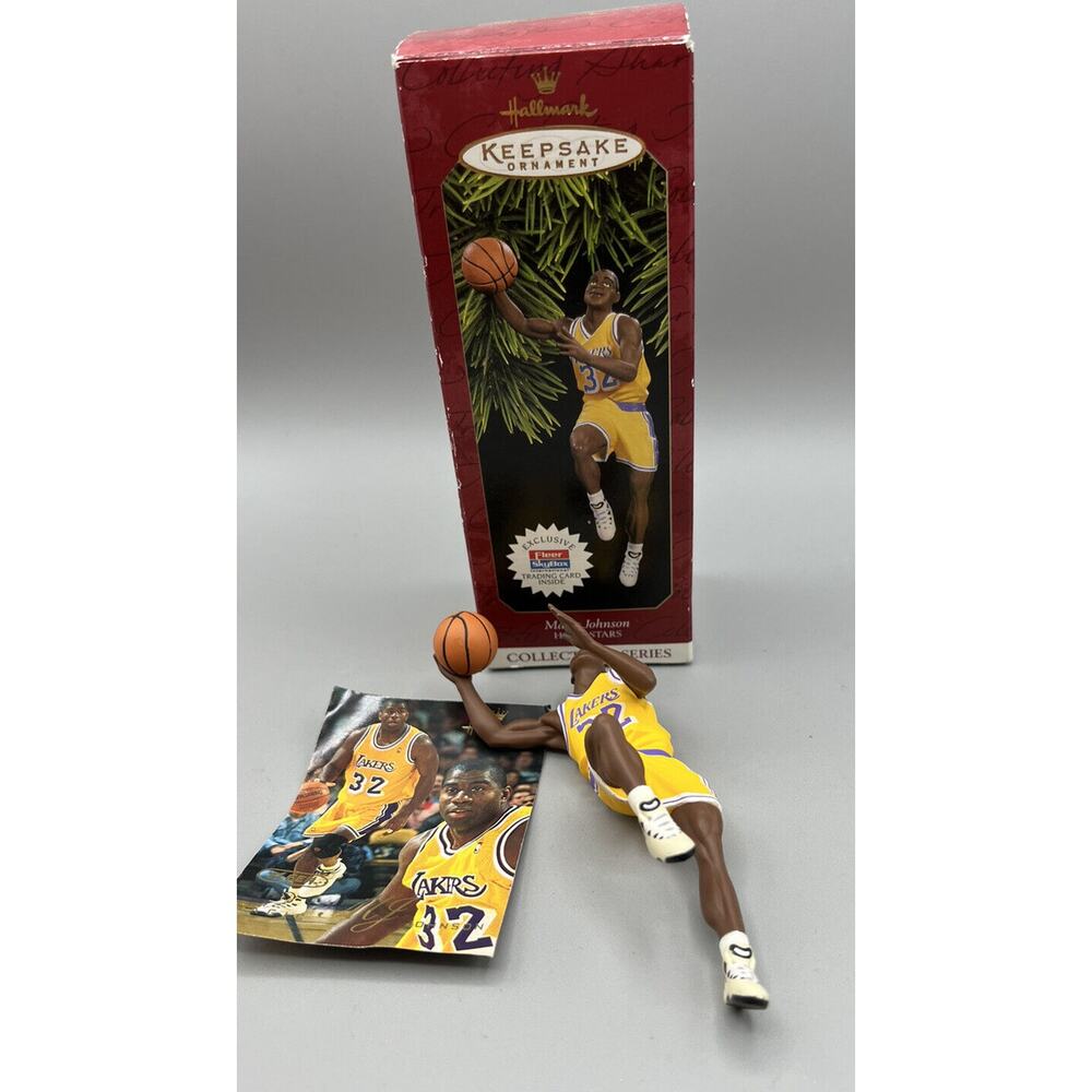 Hallmark Keepsake Ornament Earvin Magic Johnson #3 Hoop Series 1997